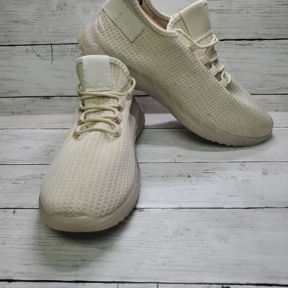 PONY PP1-TAG Running Shoes Cream Mens US 12 Casual Athletic Fashion Sneaker - Picture 3 of 10